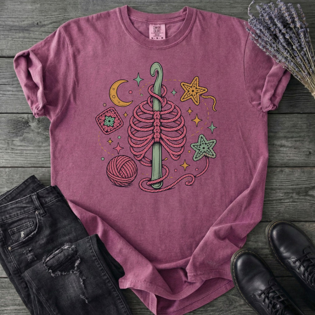 Ribbed Crochet T-Shirt