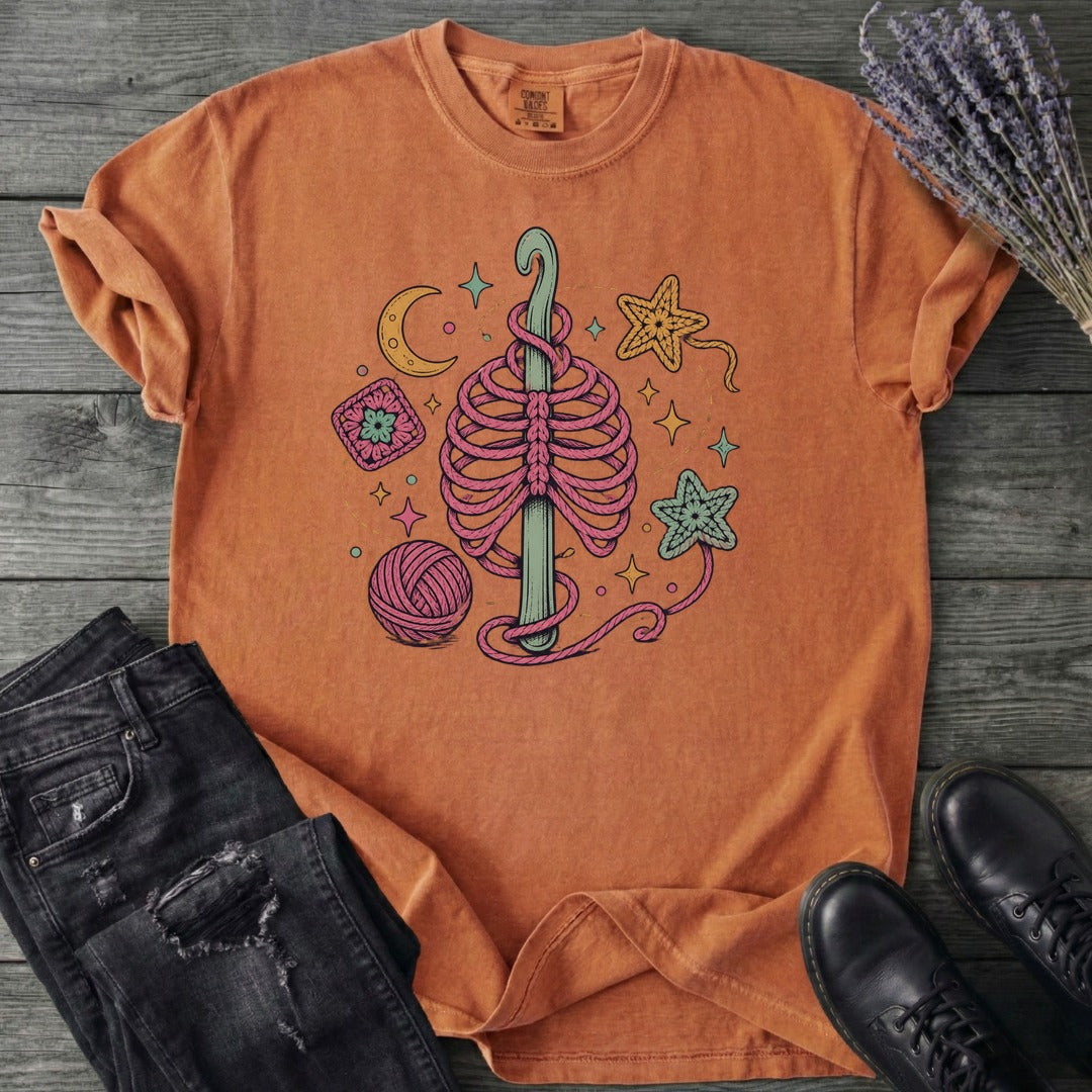 Ribbed Crochet T-Shirt