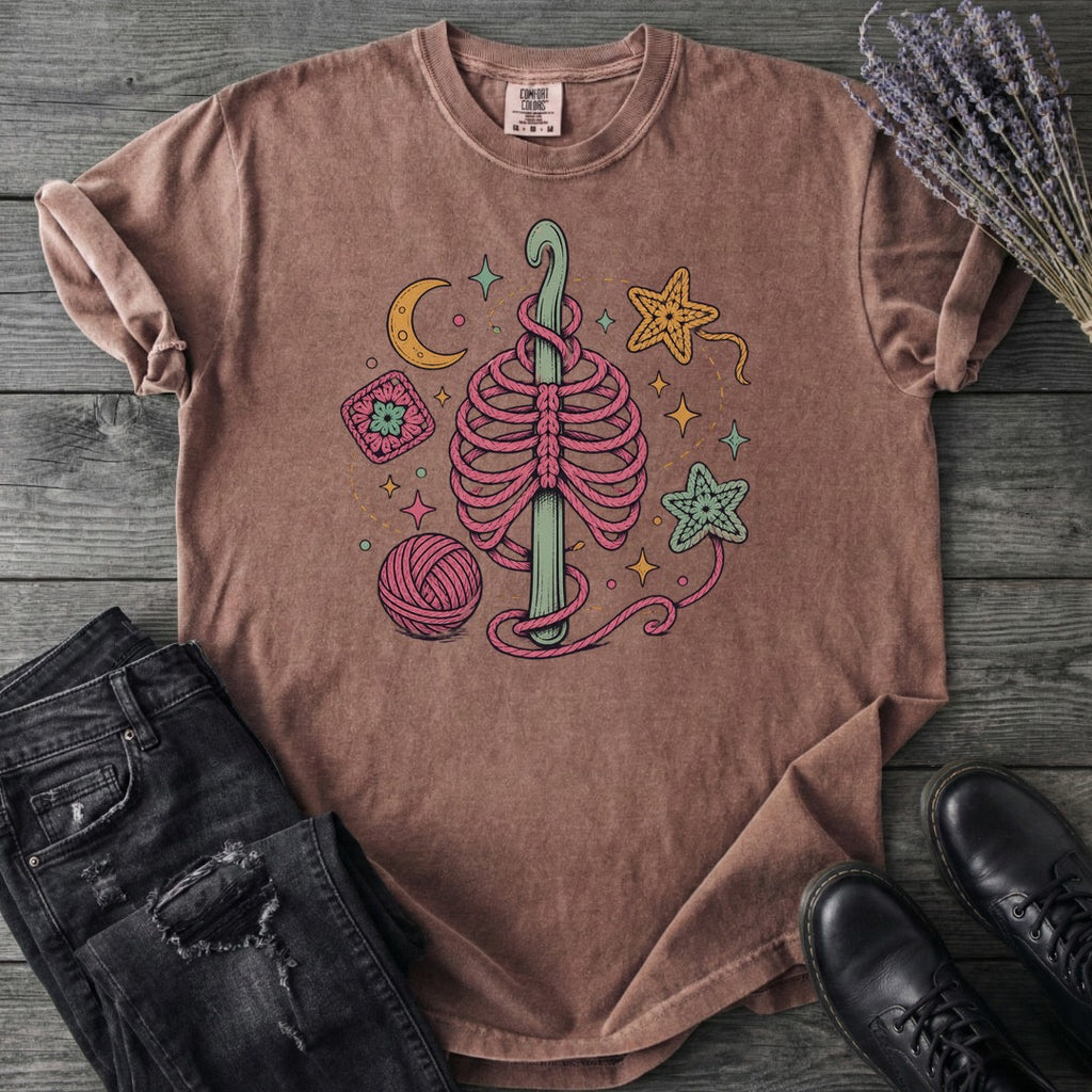 Ribbed Crochet T-Shirt