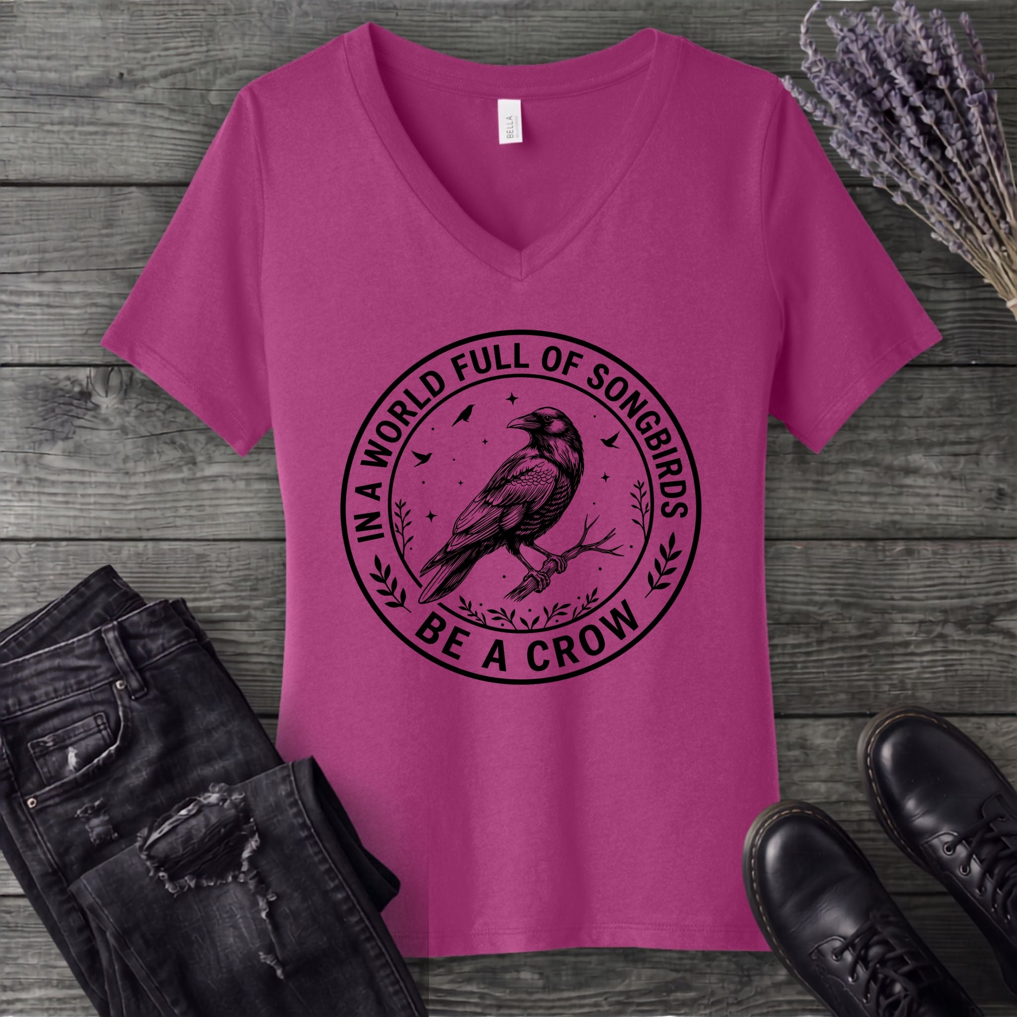 Be A Crow V-Neck T-Shirt