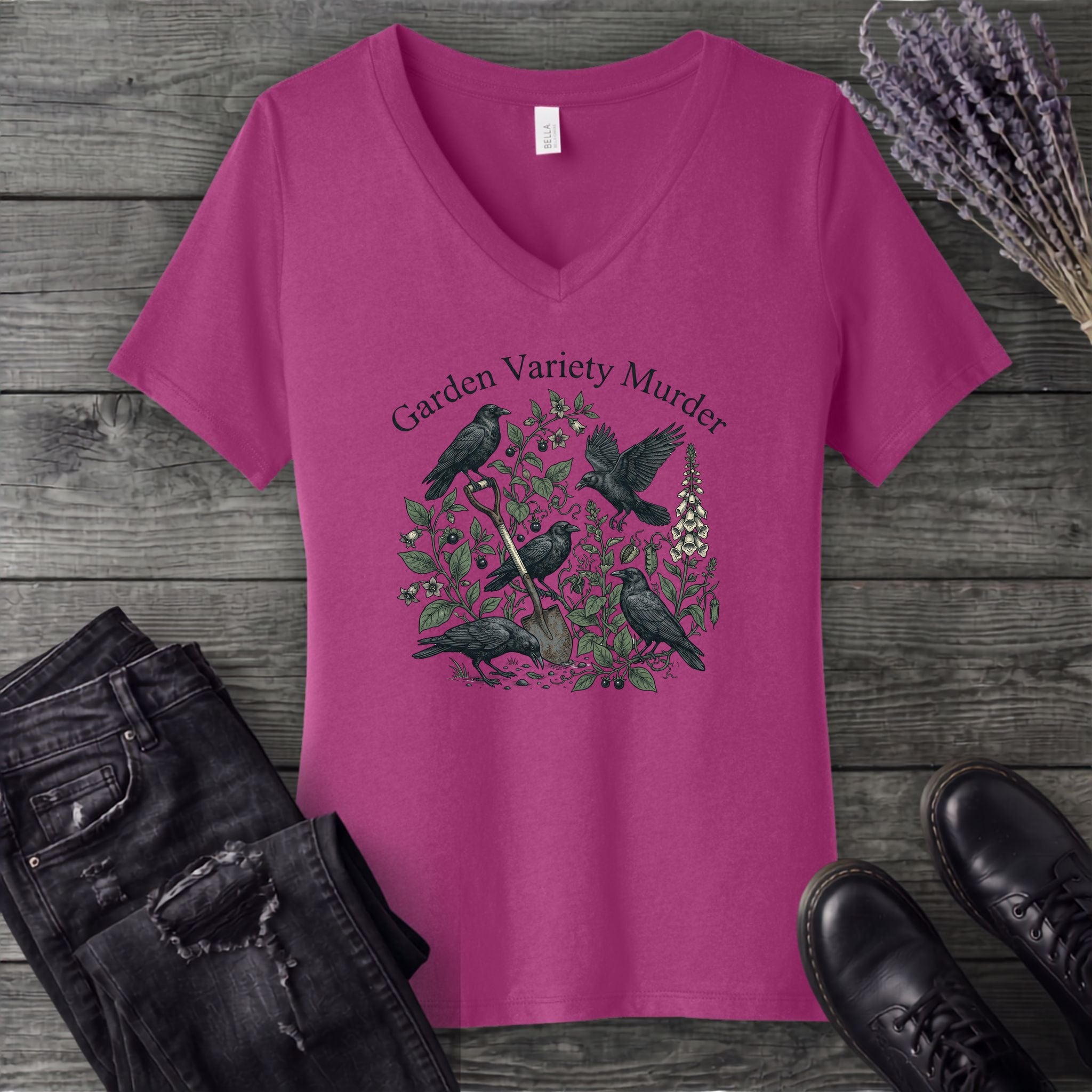 Garden Variety Murder V-Neck T-Shirt
