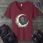 Mom And Baby Bat V-Neck T-Shirt