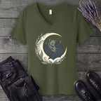 Mom And Baby Bat V-Neck T-Shirt