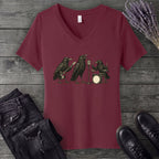 Raven Band Rock V-Neck T-Shirt