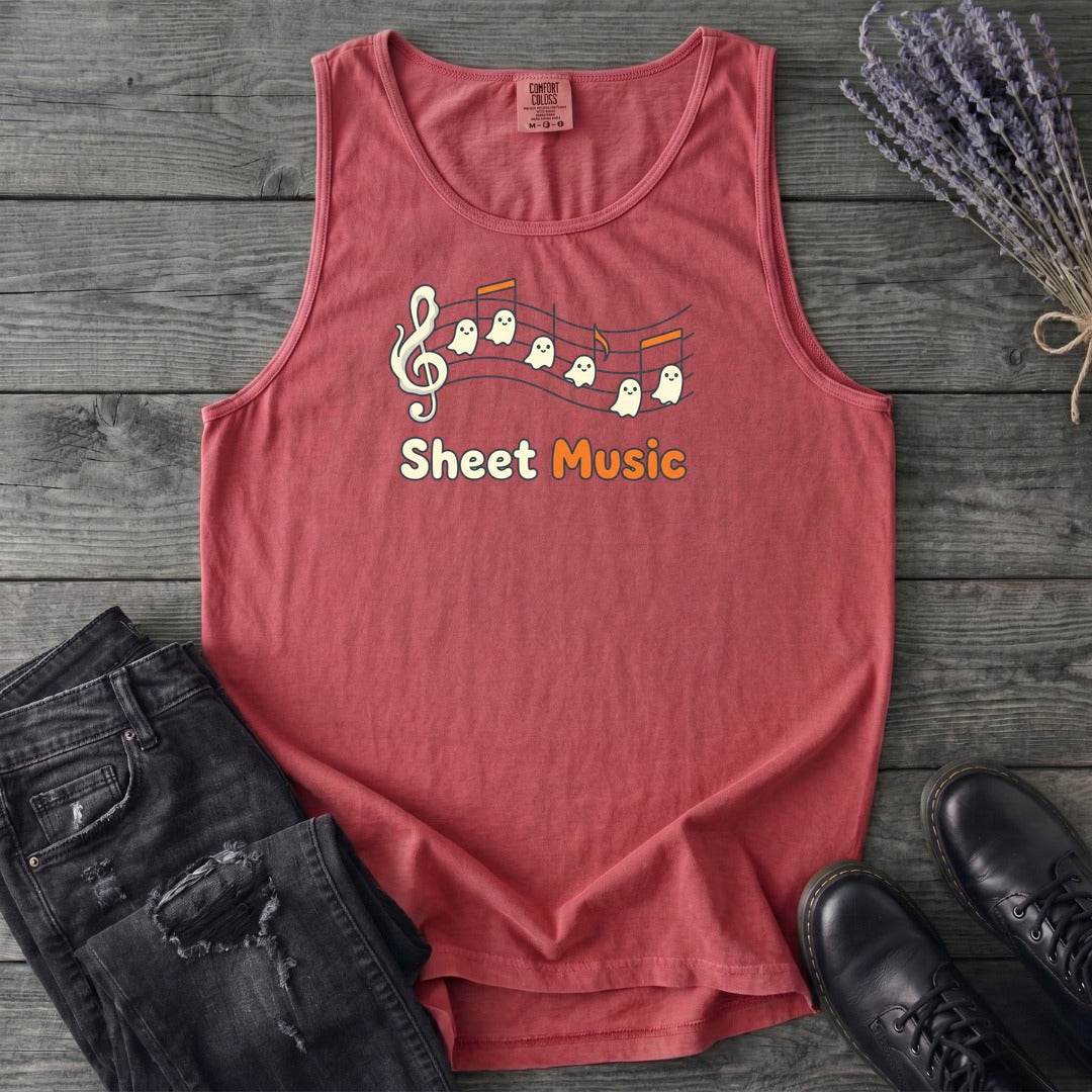 Sheet Music Tank Top