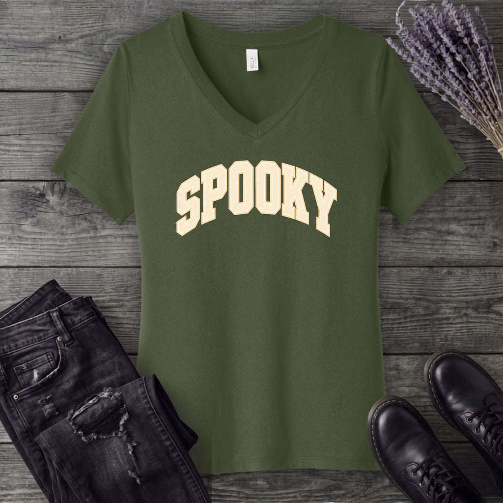 Spooky V-Neck T-Shirt
