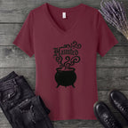 Haunted Cauldron V-Neck T-Shirt