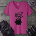 Haunted Cauldron V-Neck T-Shirt