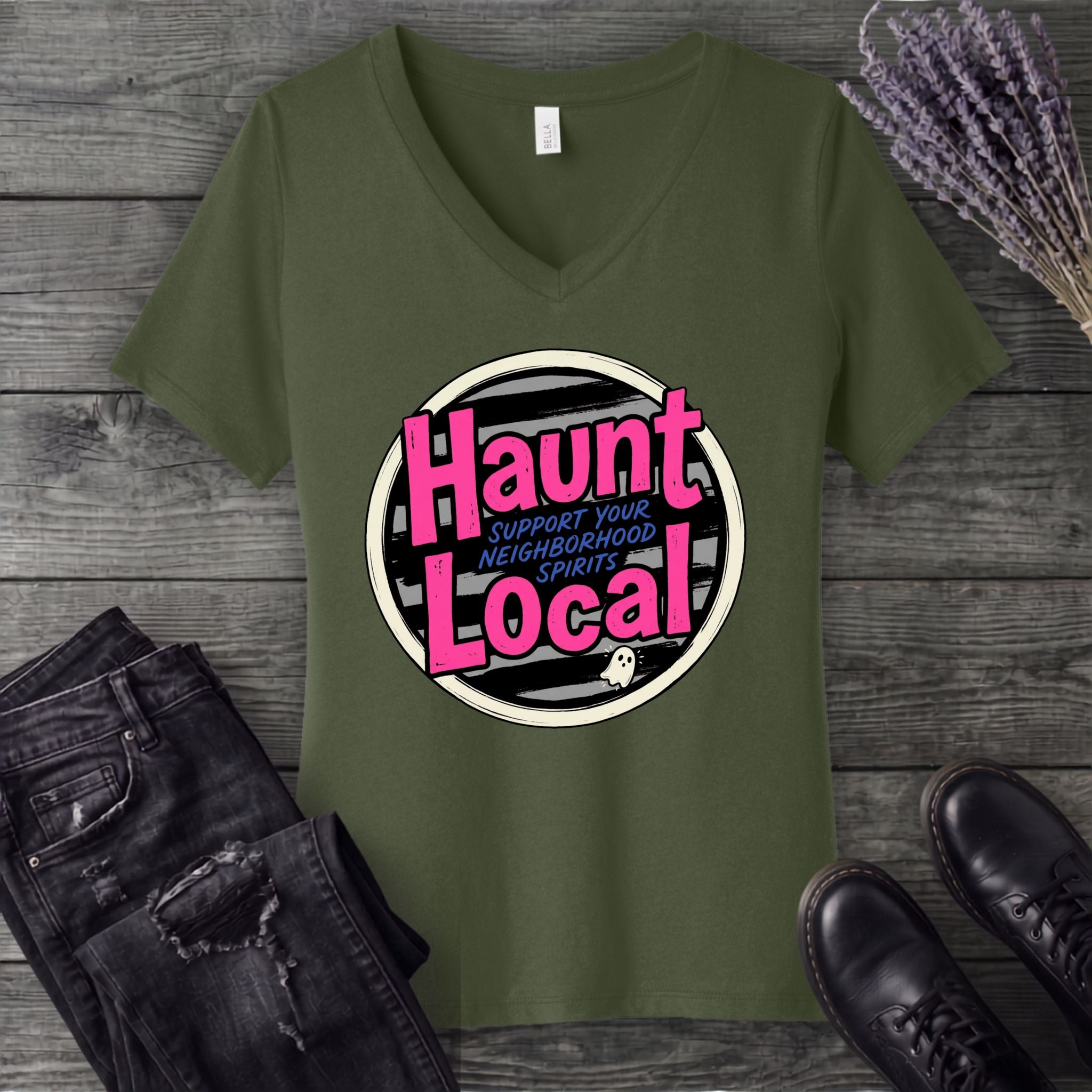 Haunt Local V-Neck T-Shirt