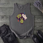 Classic Monster Rock Paper Scissor Game Tank Top