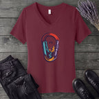 Haunted Carabiner V-Neck T-Shirt