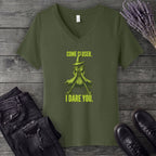 Come Closer I Dare You V-Neck T-Shirt