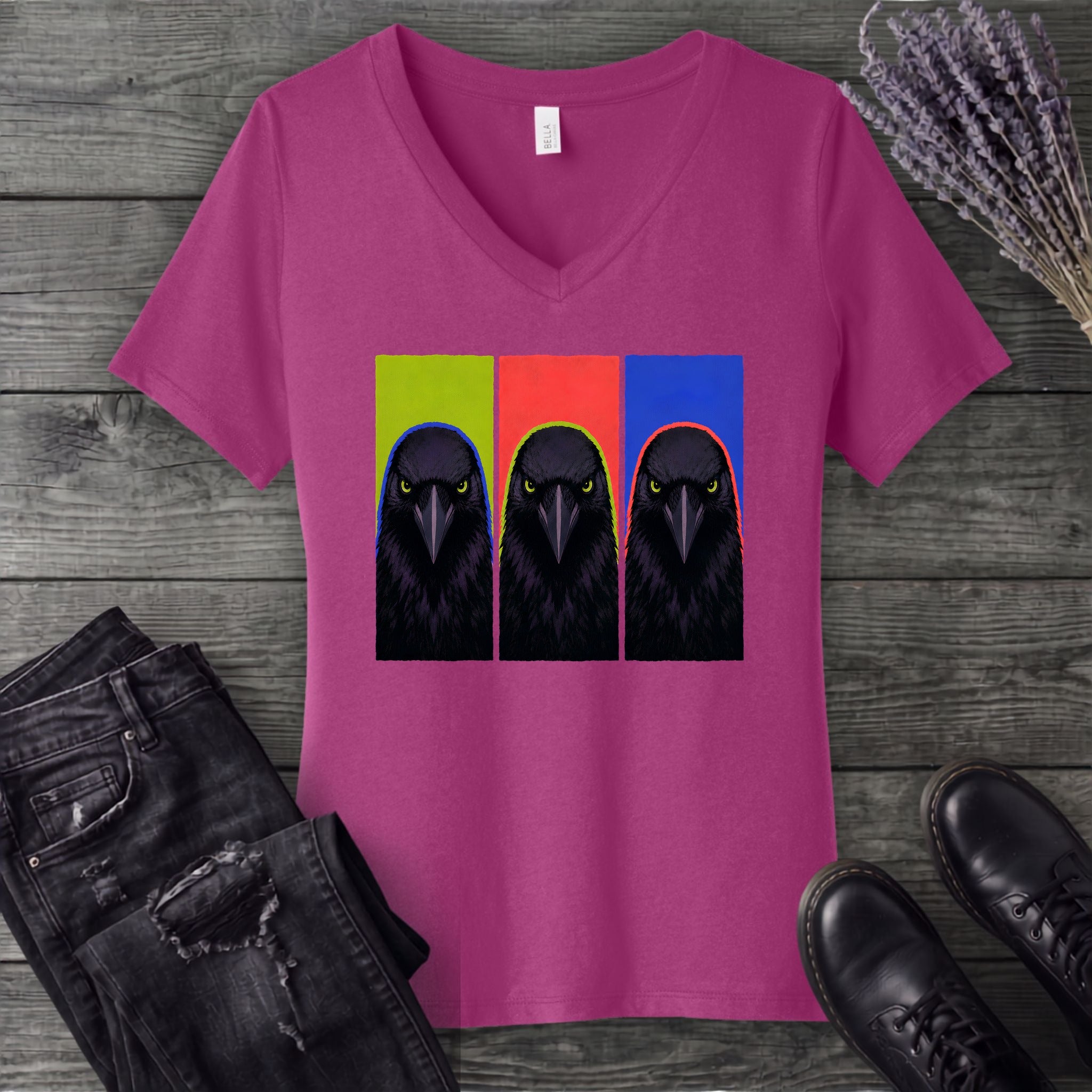 Crow Lineup V-Neck T-Shirt