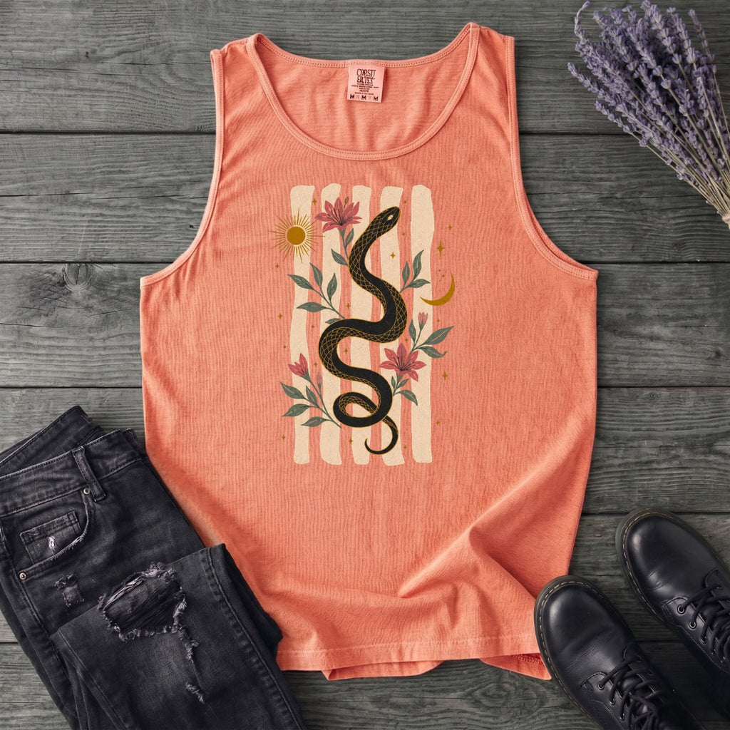 Serpent In Bloom Tank Top