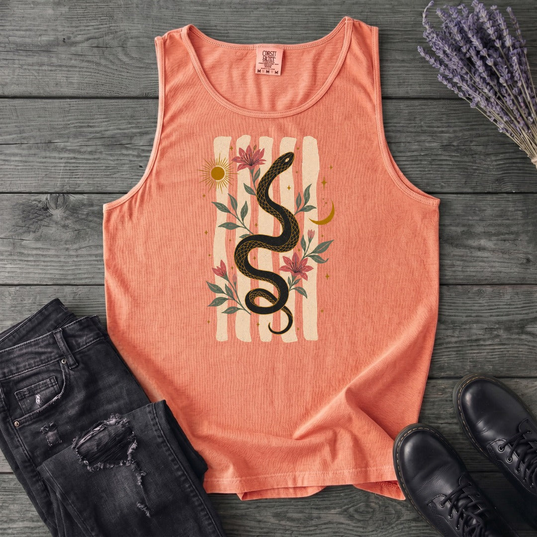 Serpent In Bloom Tank Top