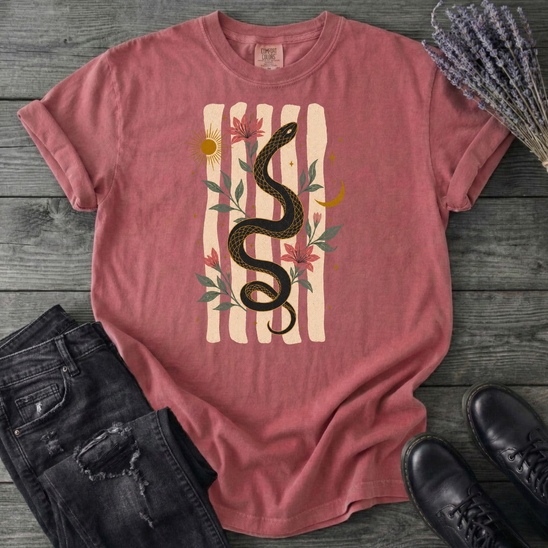 Serpent In Bloom T-Shirt