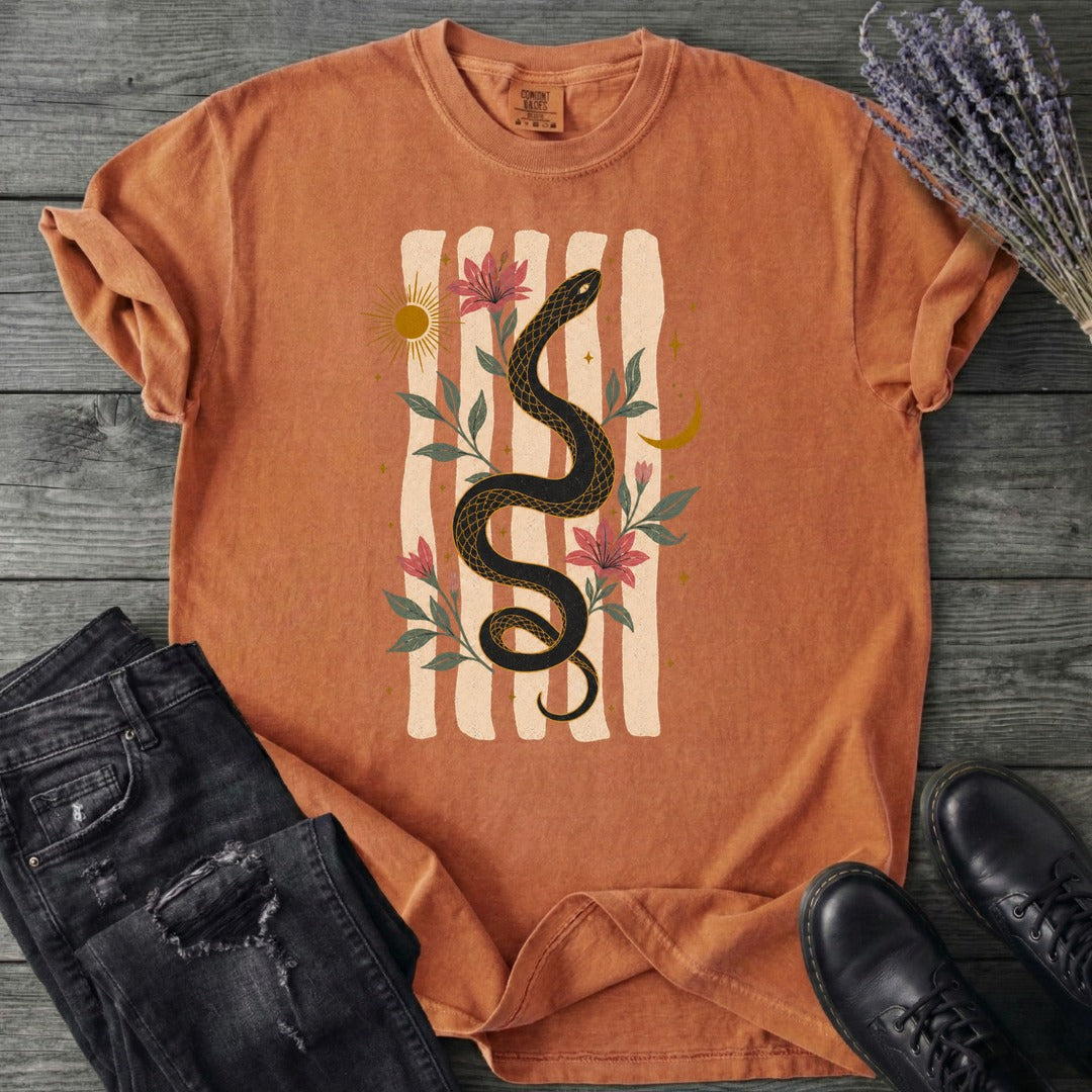 Serpent In Bloom T-Shirt
