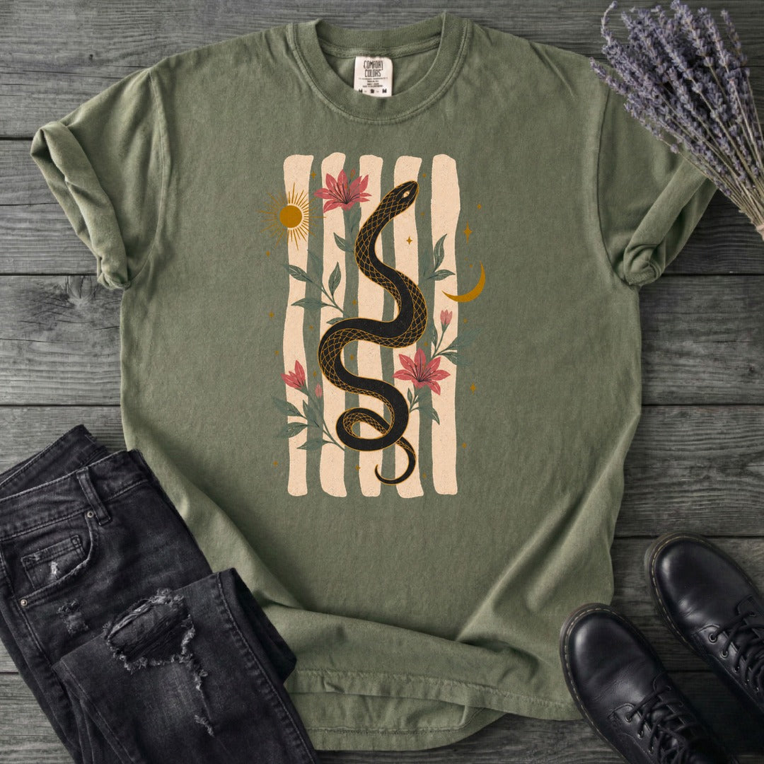 Serpent In Bloom T-Shirt