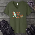 What Was That Zombie V-Neck T-Shirt