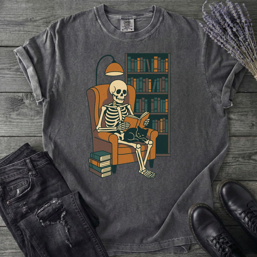 Reading Nook Skeleton T-Shirt