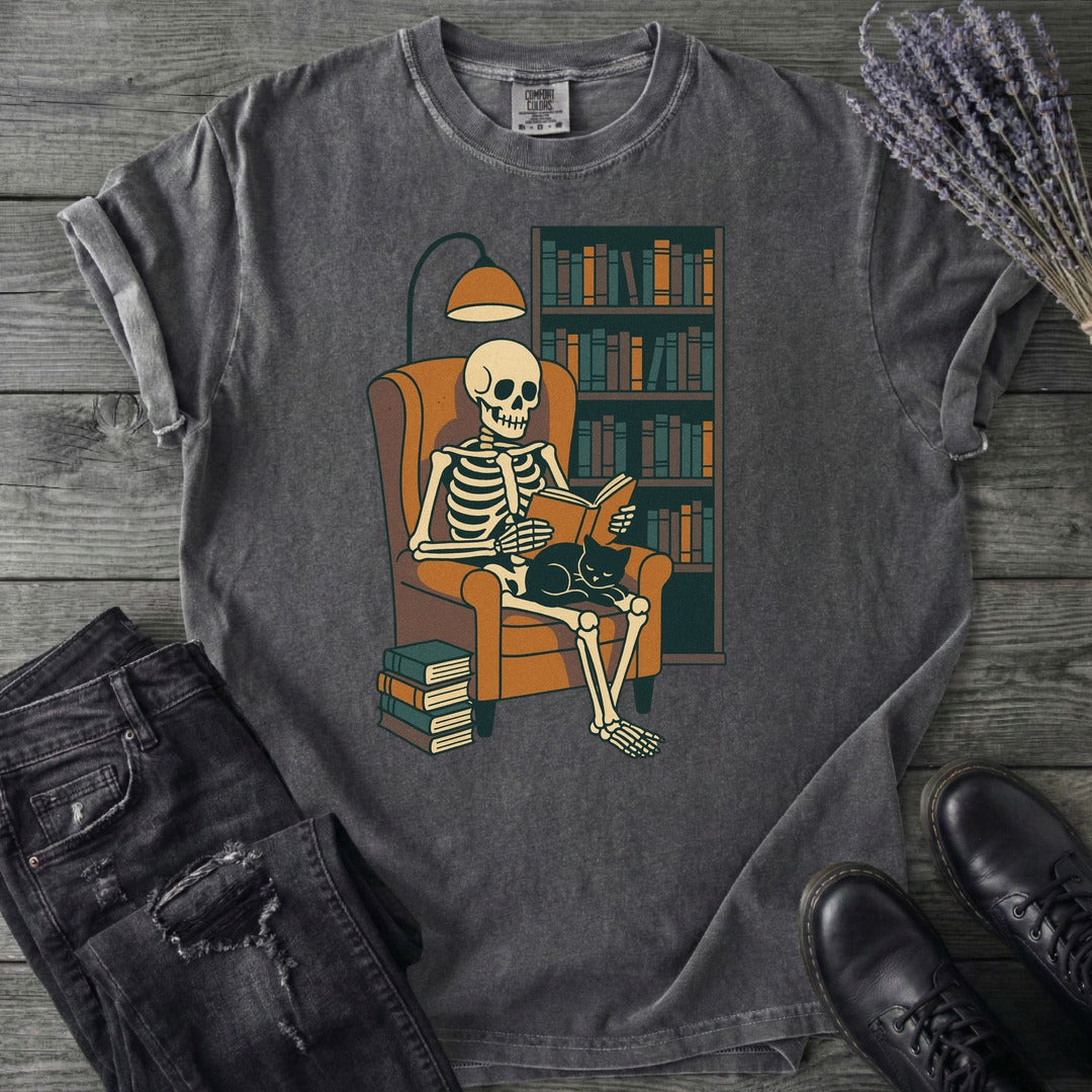 Reading Nook Skeleton T-Shirt