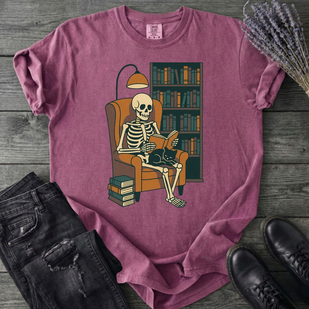Reading Nook Skeleton T-Shirt