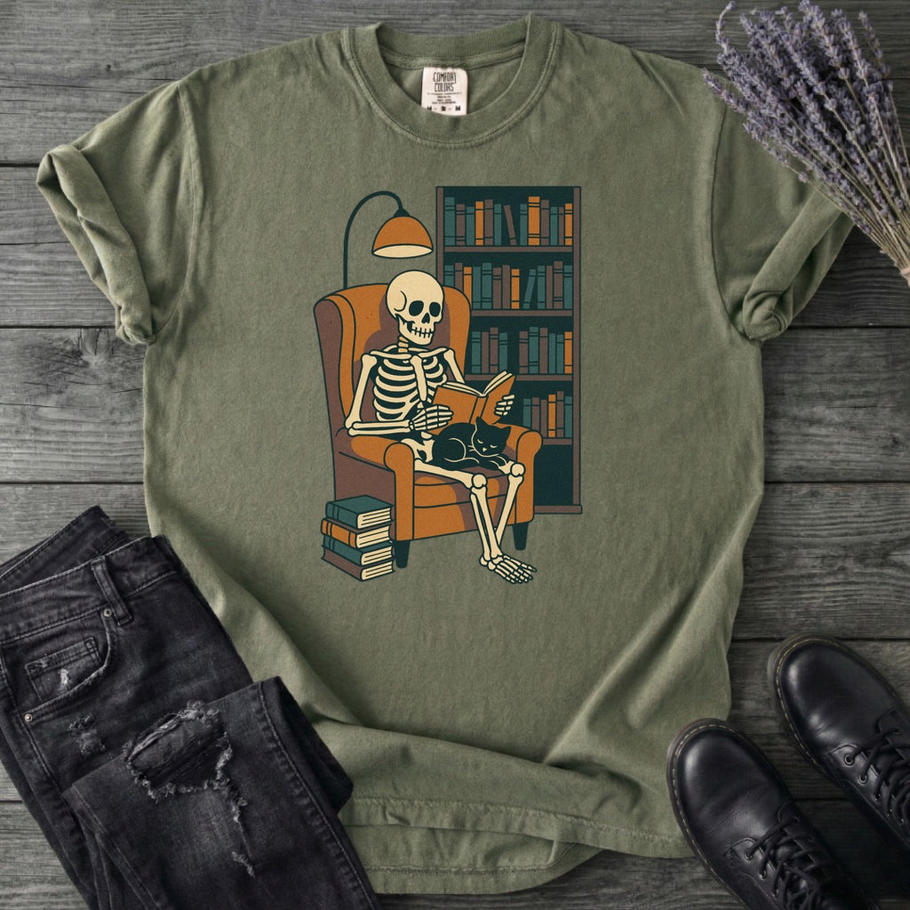 Reading Nook Skeleton T-Shirt