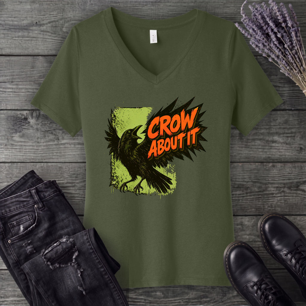 Crow About It V-Neck T-Shirt