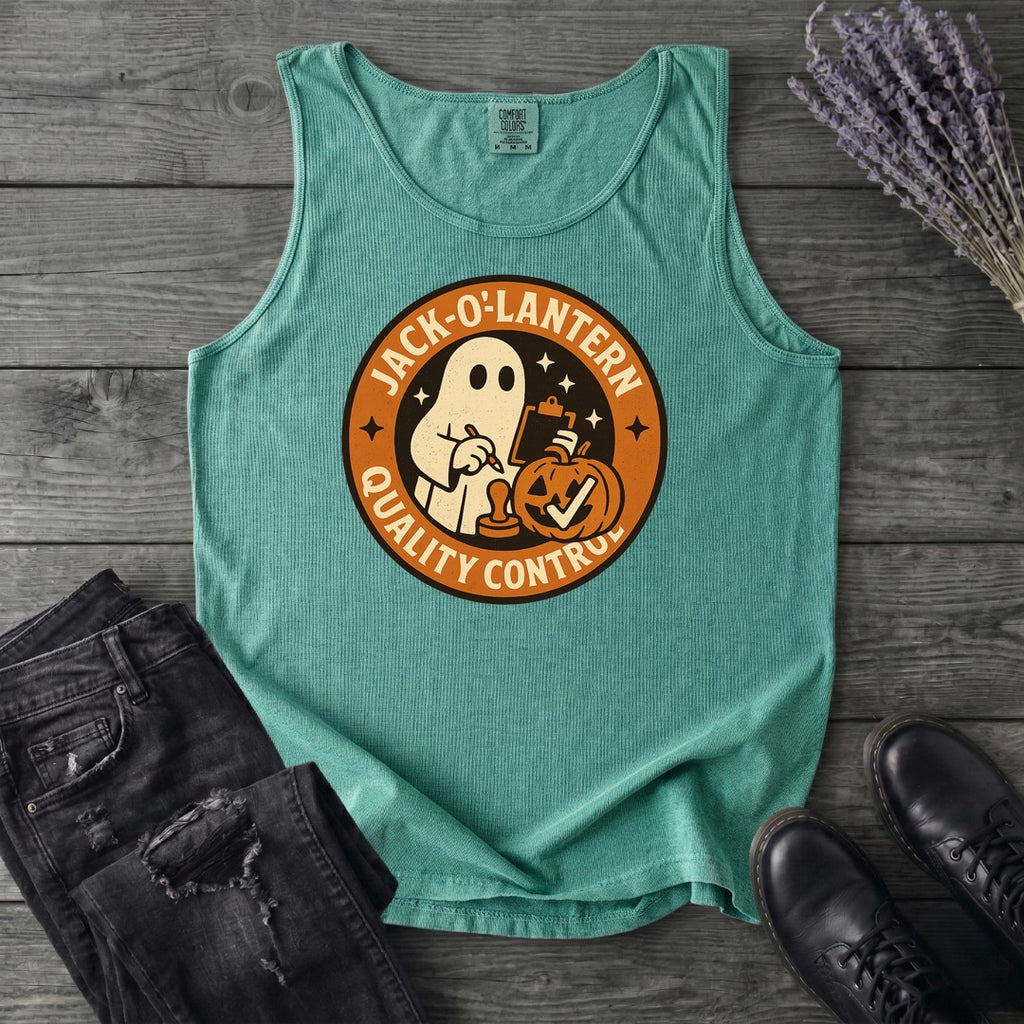Jack O Lantern Quality Control Tank Top