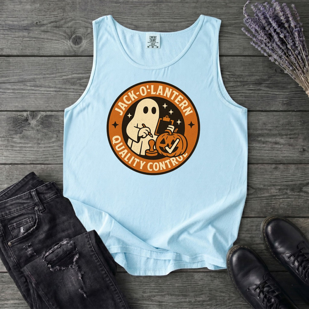 Jack O Lantern Quality Control Tank Top
