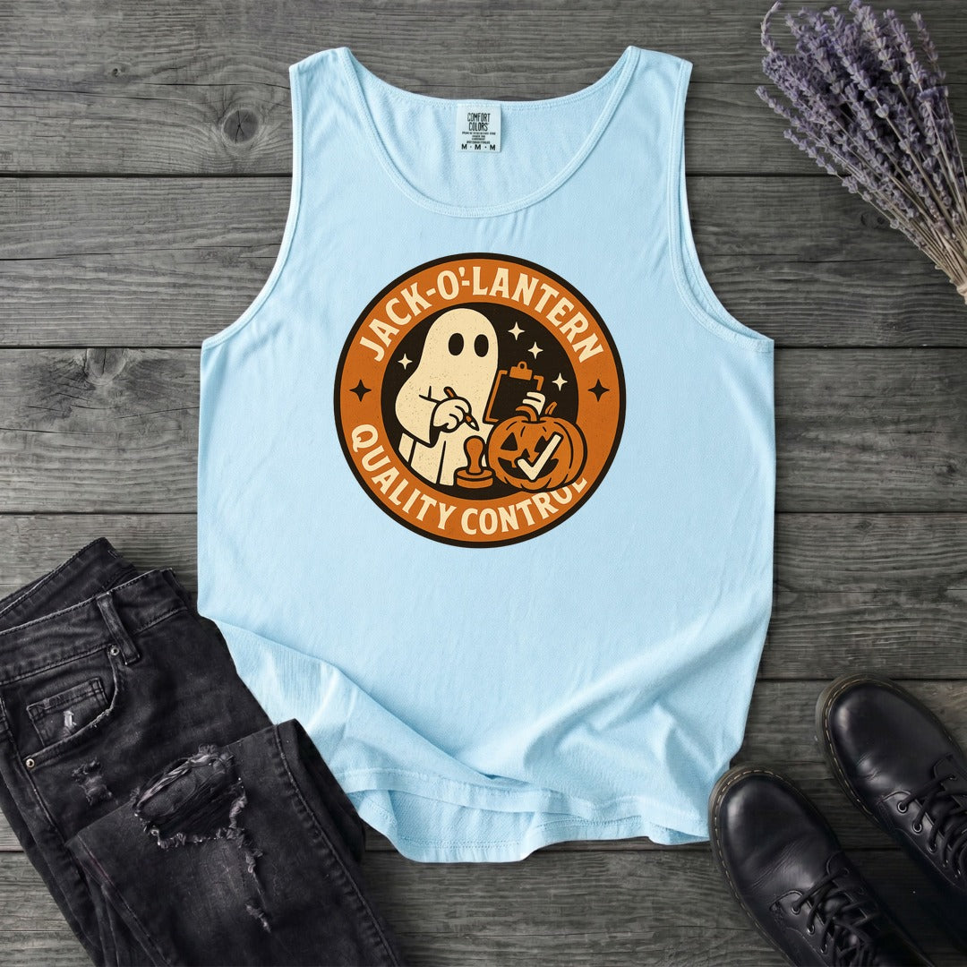 Jack O Lantern Quality Control Tank Top