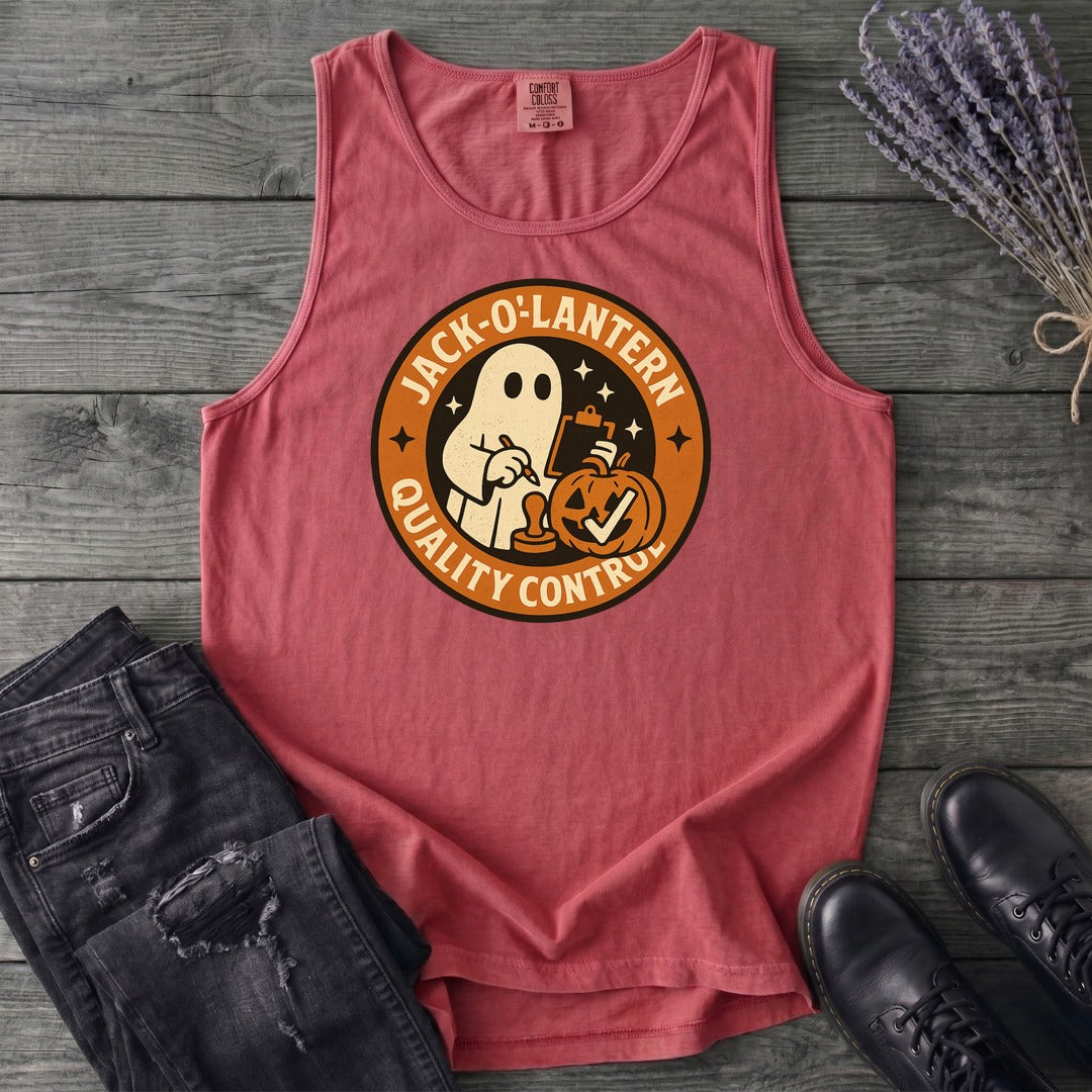 Jack O Lantern Quality Control Tank Top