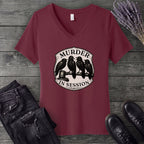 Murder In Session V-Neck T-Shirt