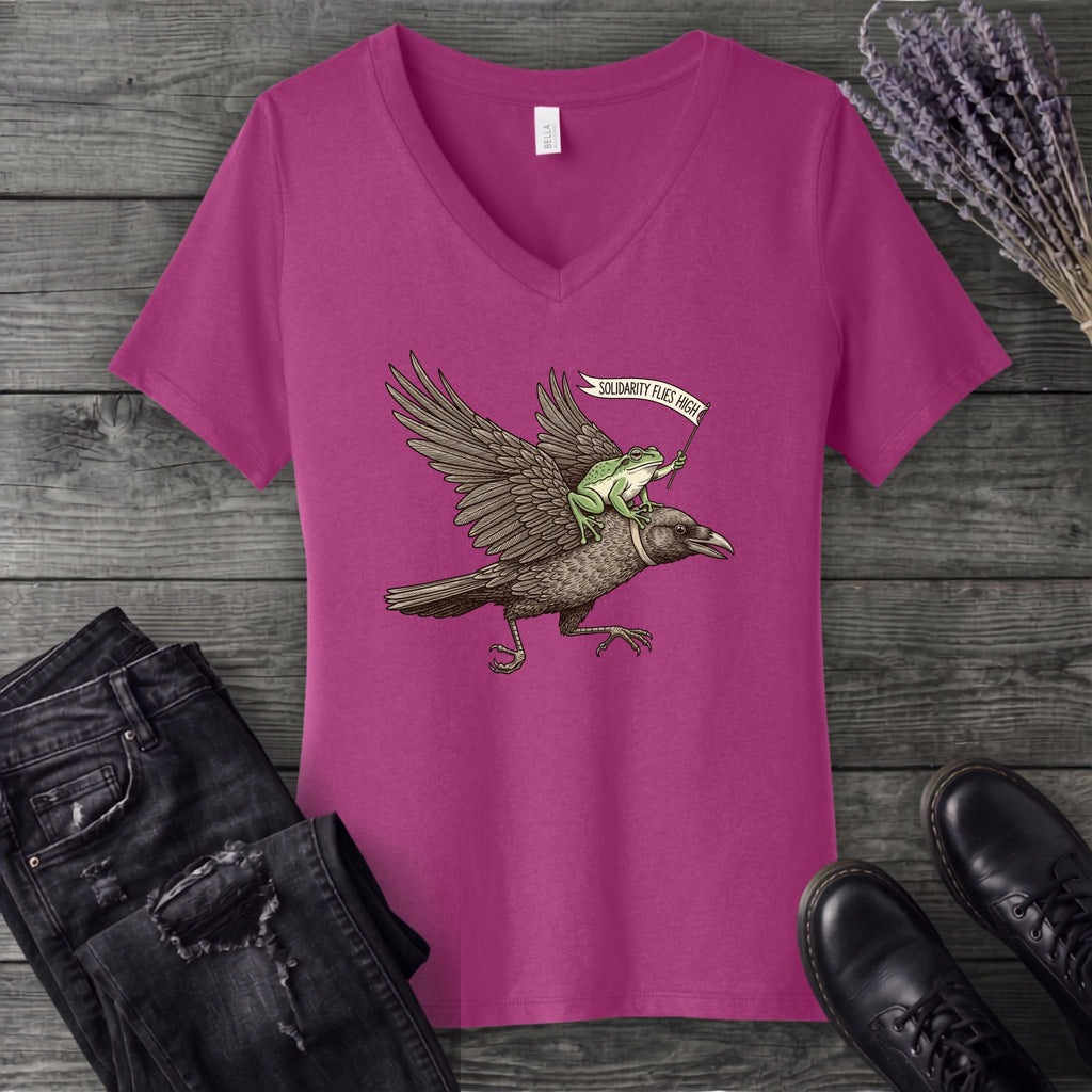 Solidarity Flies High V-Neck T-Shirt