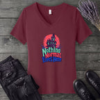 Nothing Normal Lives Here V-Neck T-Shirt