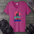Nothing Normal Lives Here V-Neck T-Shirt