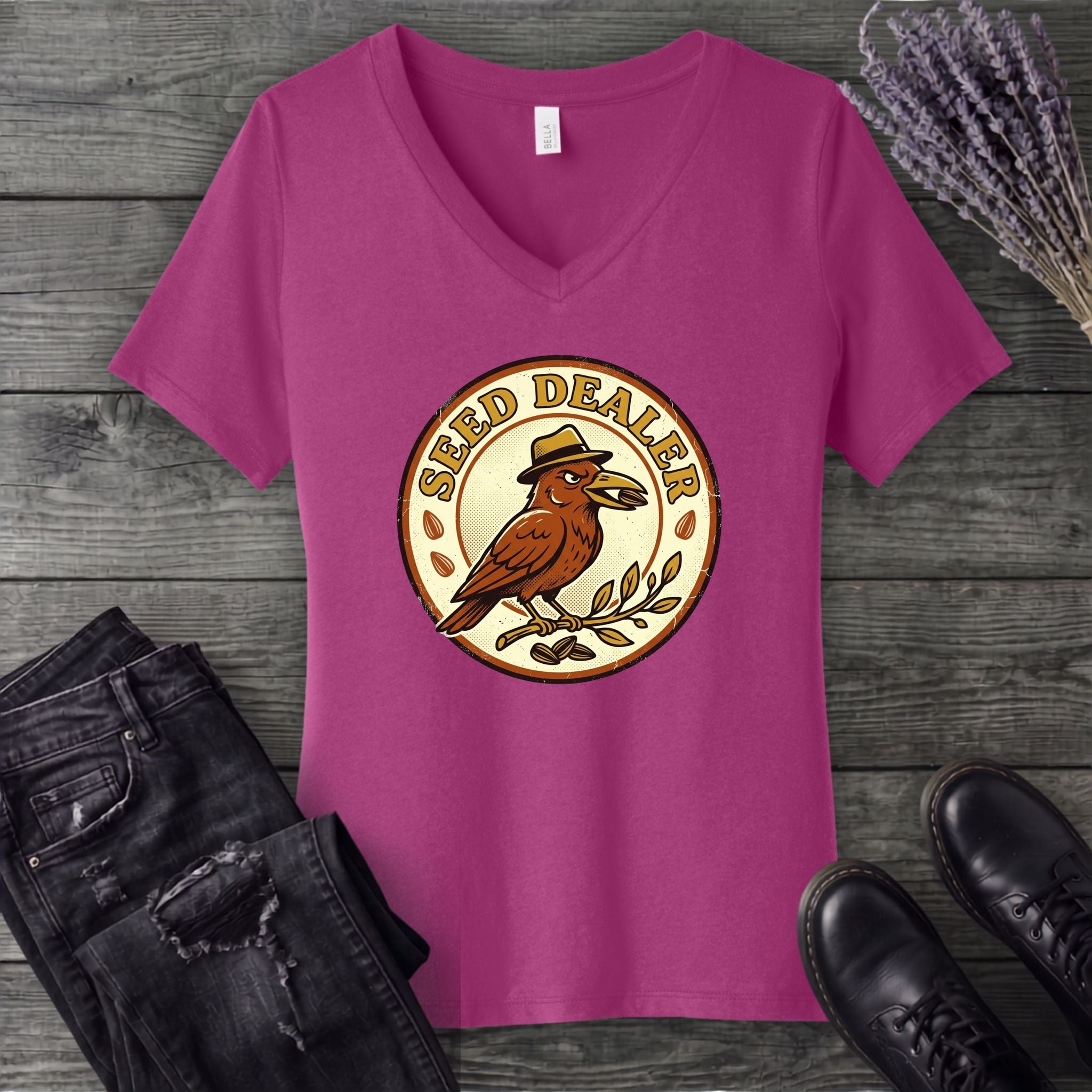 Seed Dealer V-Neck T-Shirt