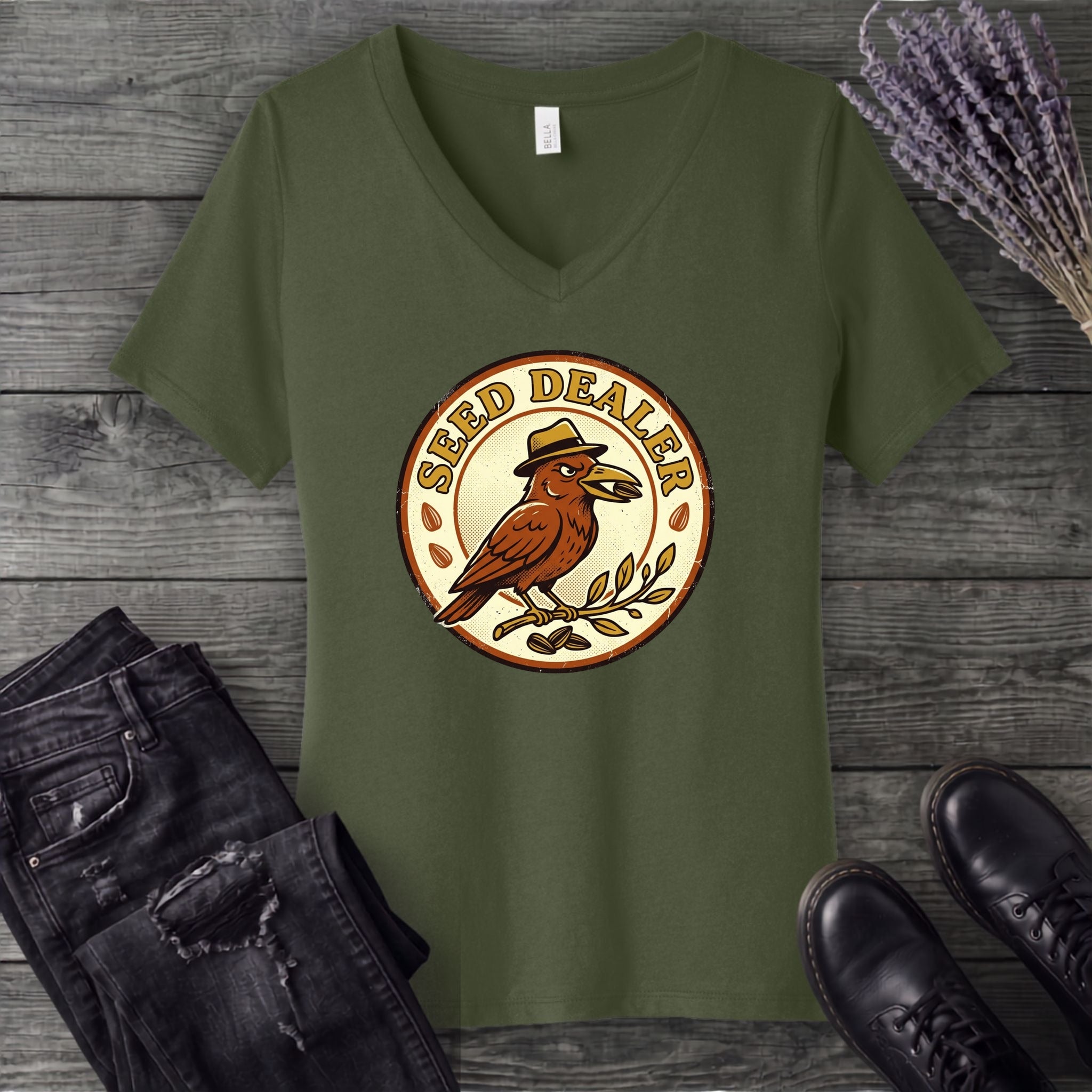 Seed Dealer V-Neck T-Shirt