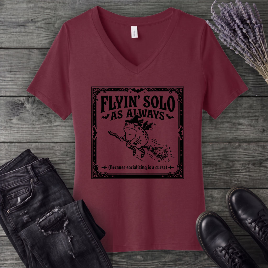 Flyin Solo V-Neck T-Shirt