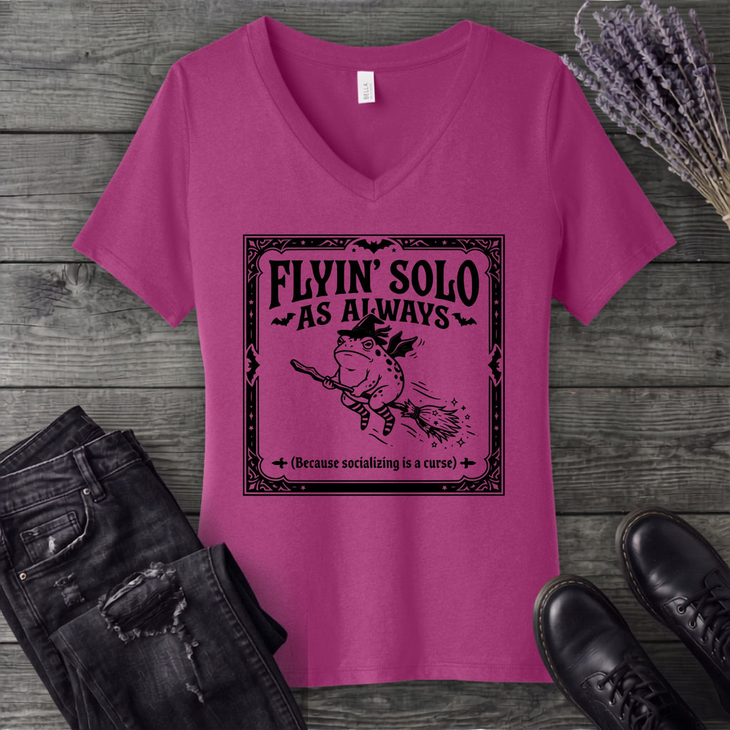 Flyin Solo V-Neck T-Shirt