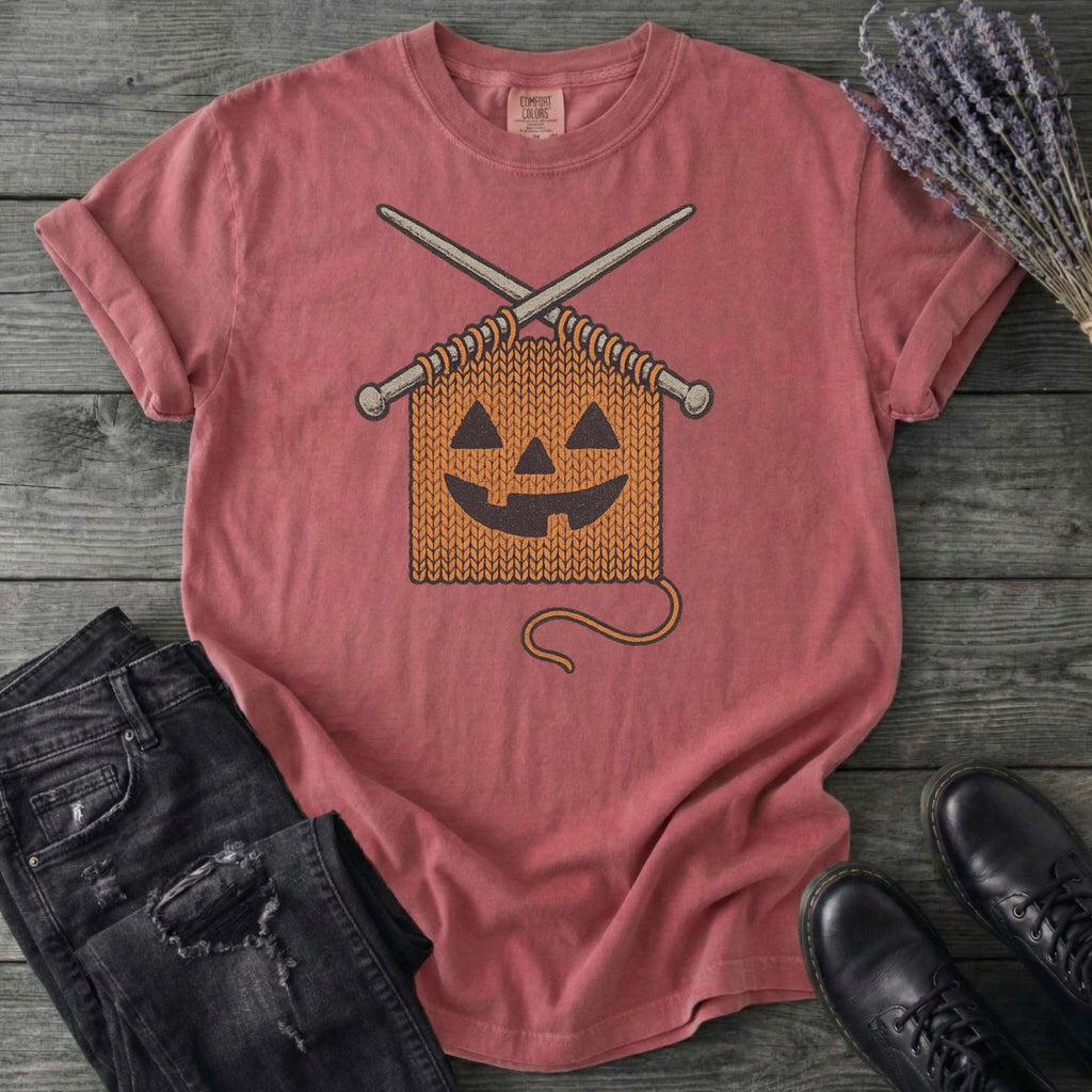 Knit Pumpkin T-Shirt