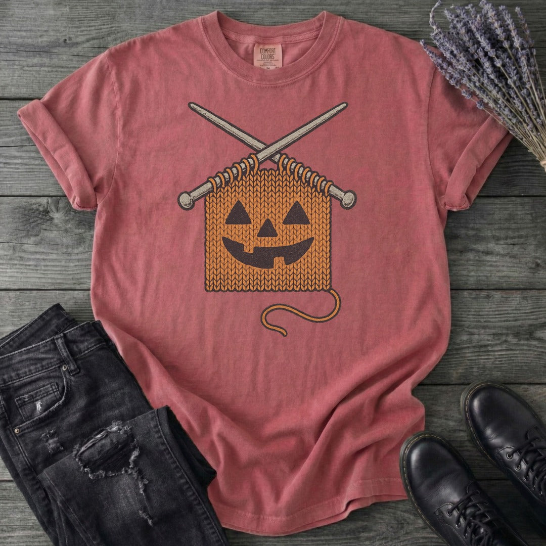 Knit Pumpkin T-Shirt