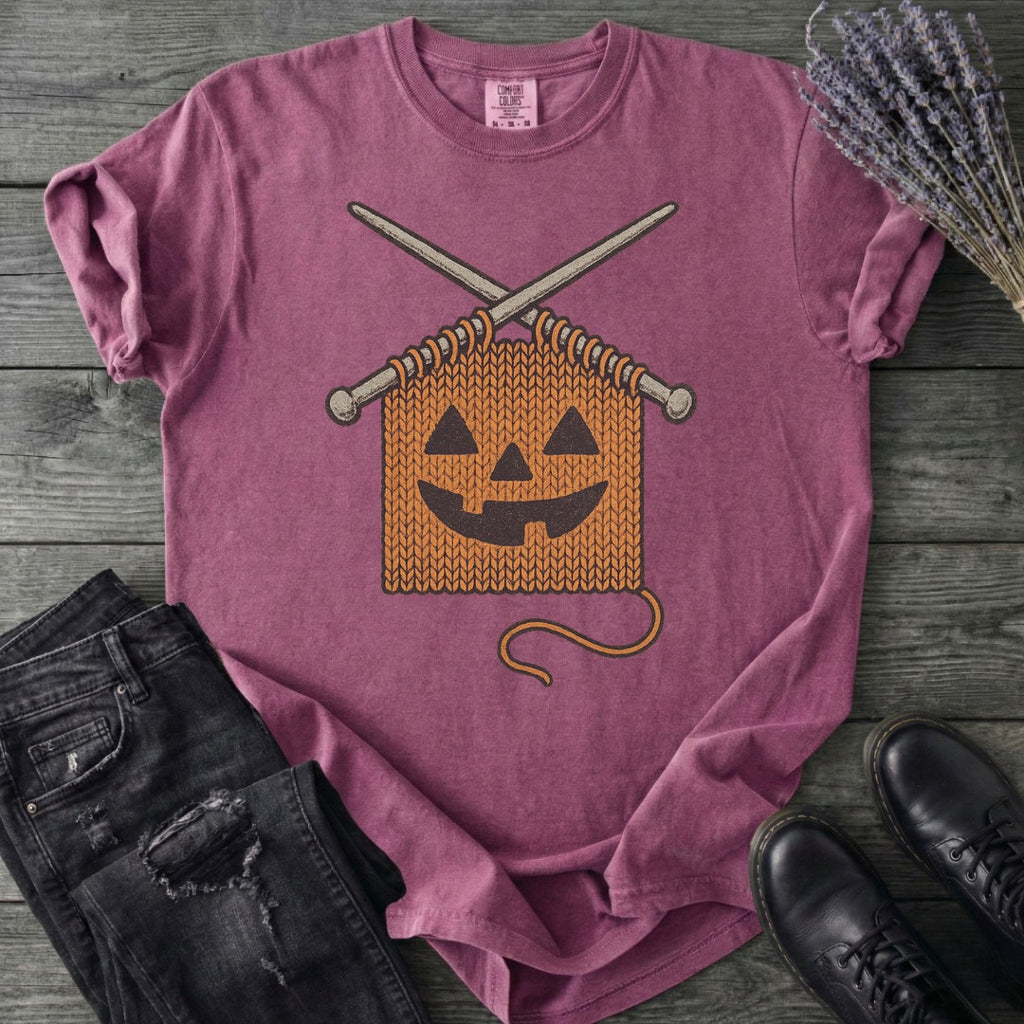 Knit Pumpkin T-Shirt