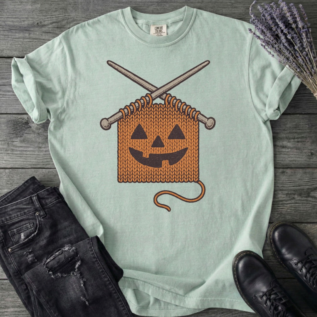 Knit Pumpkin T-Shirt