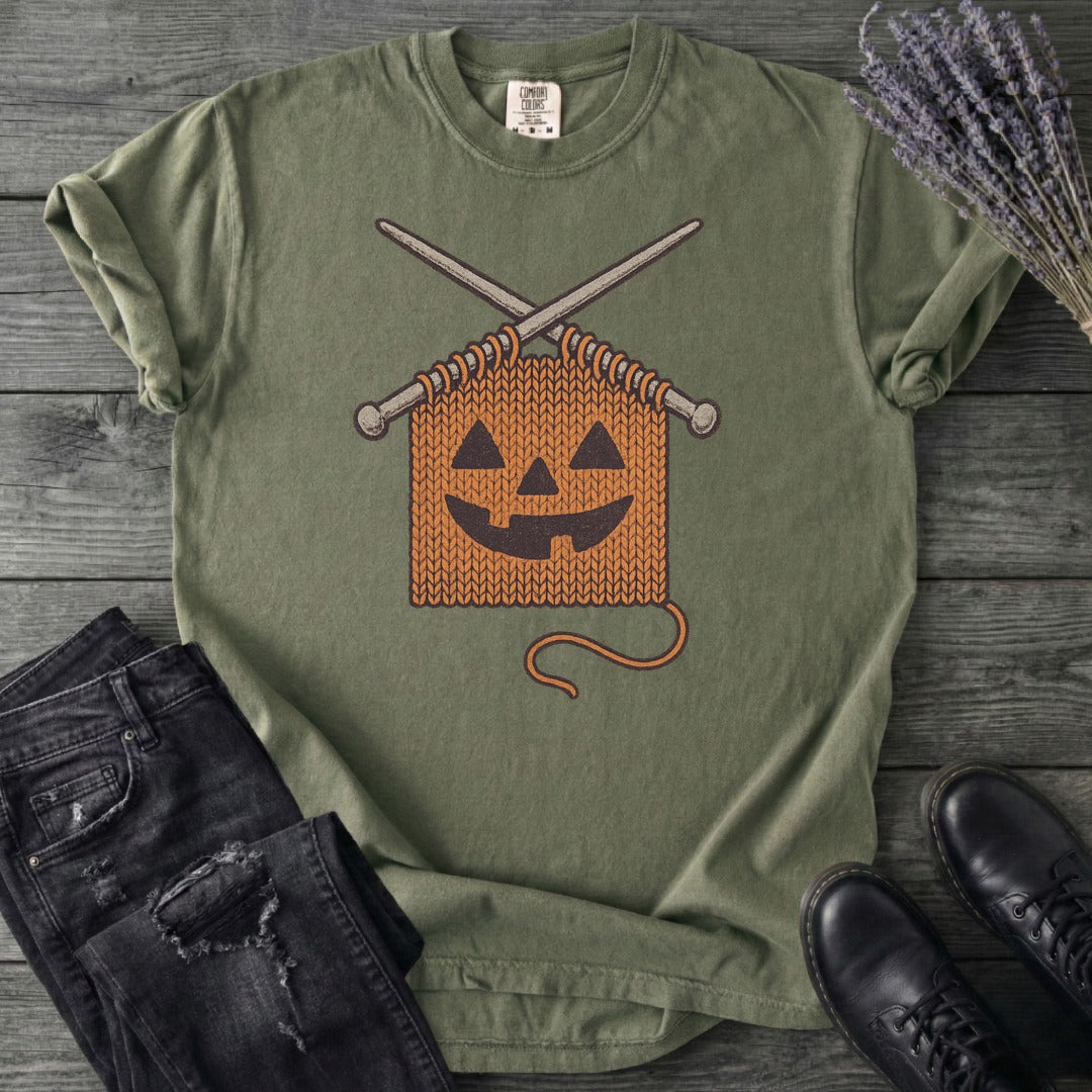 Knit Pumpkin T-Shirt