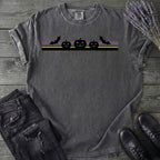 Bats Jack O Lantern Stripe T-Shirt