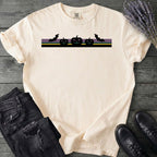 Bats Jack O Lantern Stripe T-Shirt