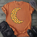 Candy Corn Crescent Moon T-Shirt