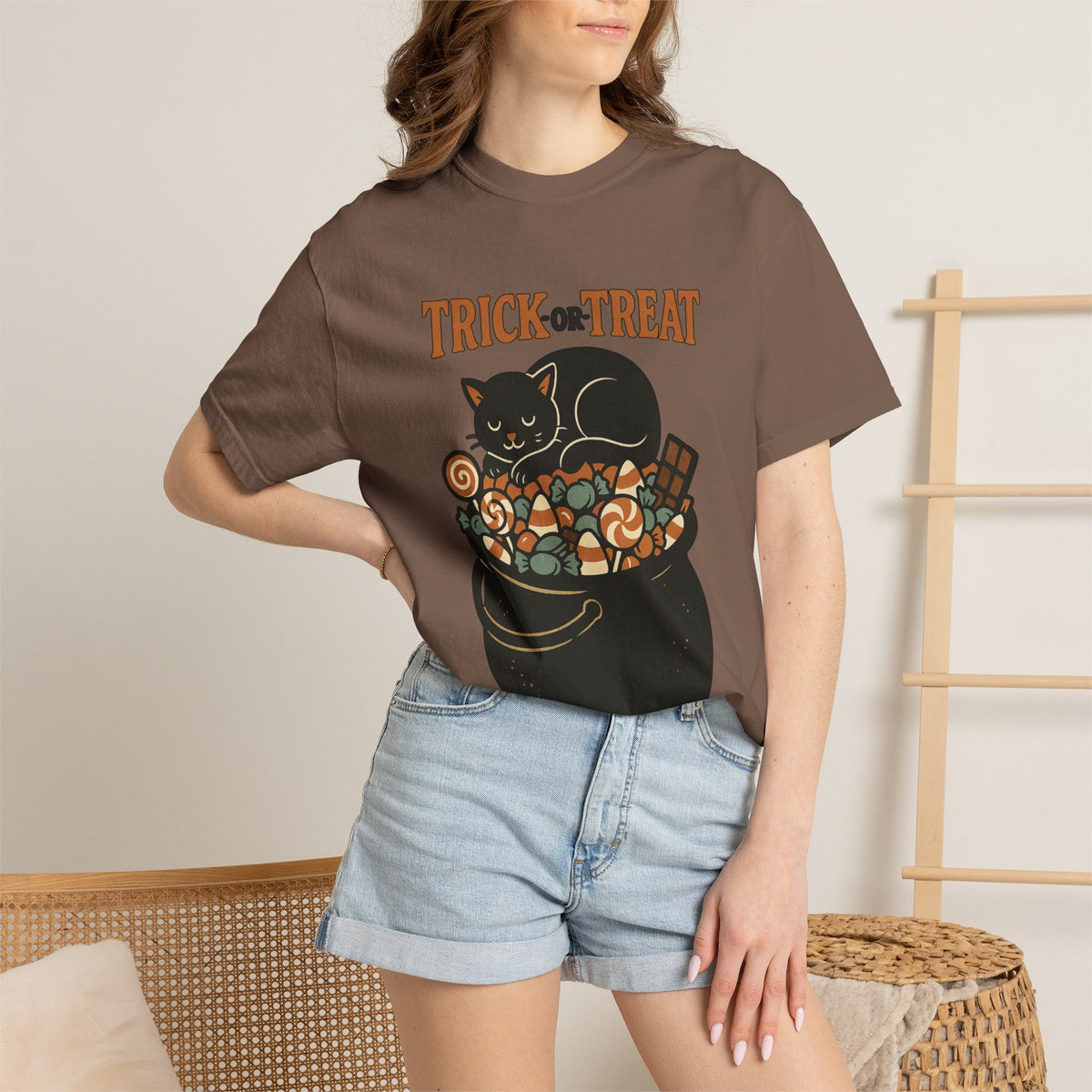 Trick Or Treat Candy Cauldron T-Shirt