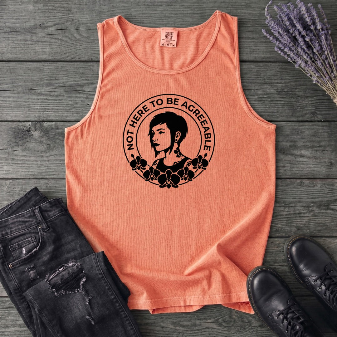 Not Here To Be Agreeable Tank Top